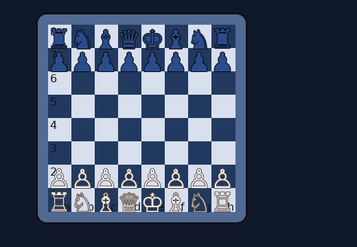 Royal Sapphire 3D chessboard